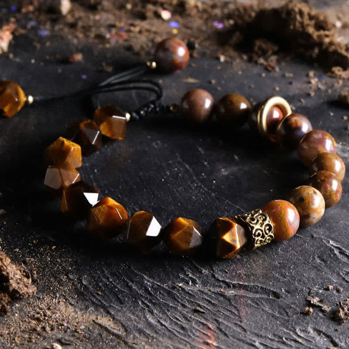 Olivenorma "Gods" Natural Crystal Beaded Bracelet - image 8
