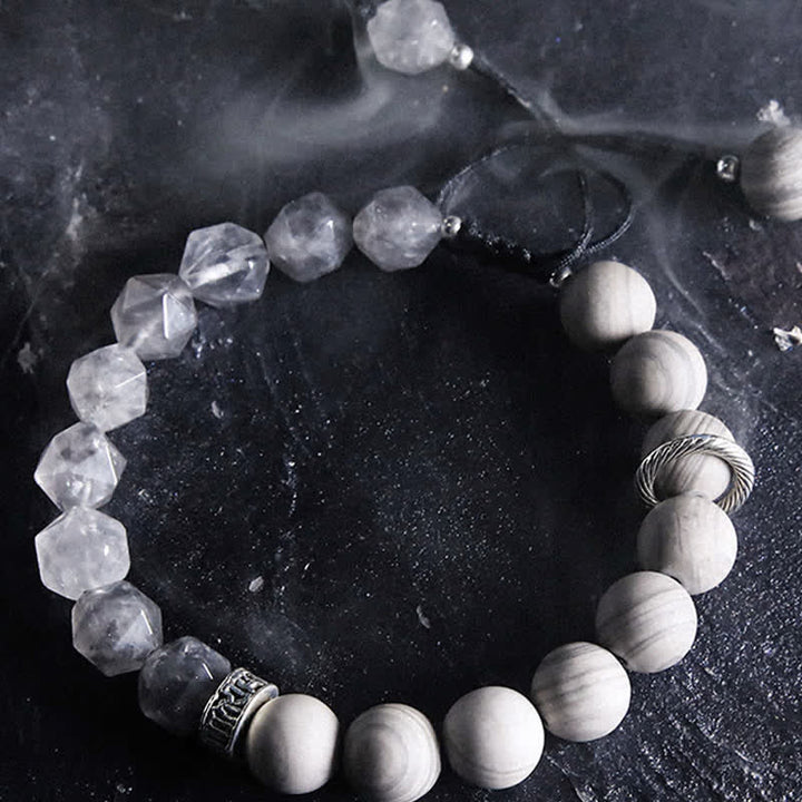 Olivenorma "Gods" Natural Crystal Beaded Bracelet - image 1