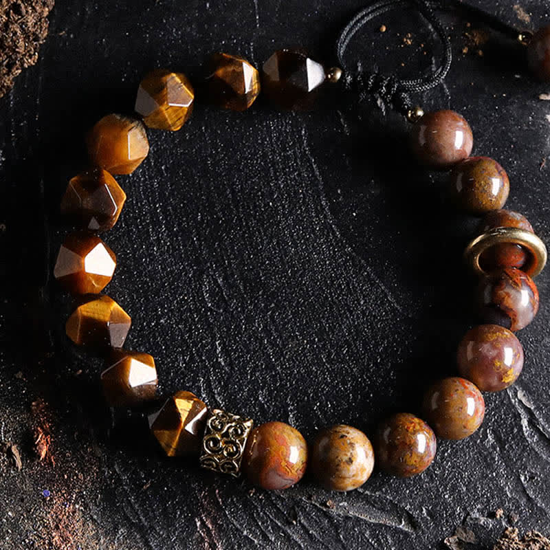Olivenorma "Gods" Natural Crystal Beaded Bracelet - image 7