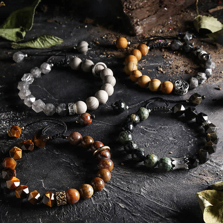 Olivenorma "Gods" Natural Crystal Beaded Bracelet - image 23