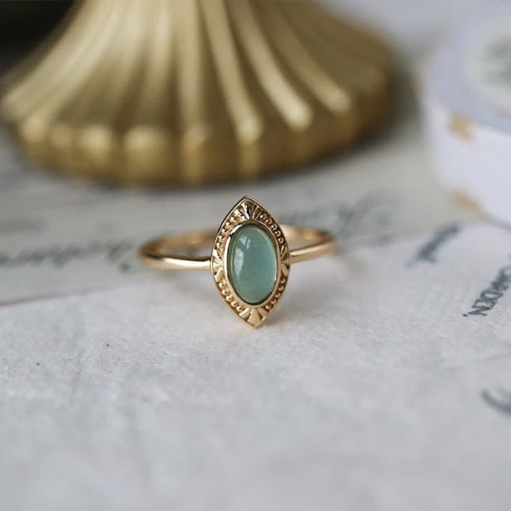 Olivenorma Natural Peridot Oval Lace Adjustable Ring - Peridot - image 0