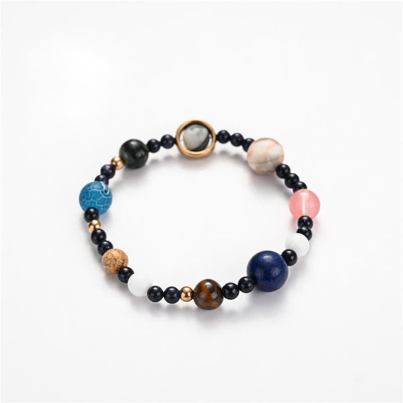 Olivenorma Natural Stone Planets Galaxy Solar System Bracelet - Bracelet - image 0