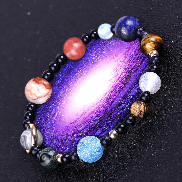Olivenorma Natural Stone Planets Galaxy Solar System Bracelet - image 8