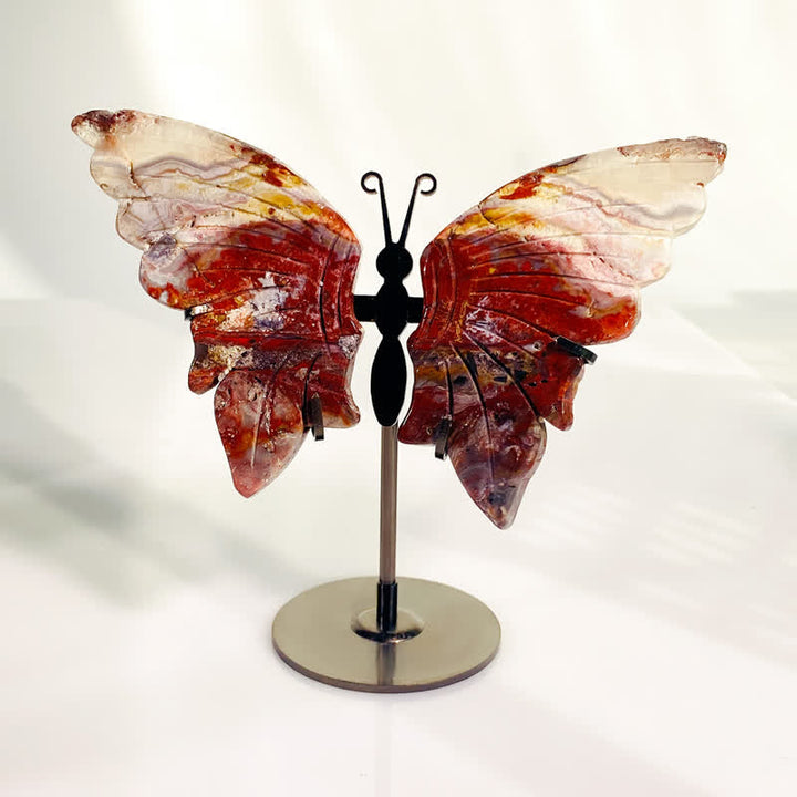Olivenorma Natural Agate Butterfly Carving Gemstone Decoration - image 2