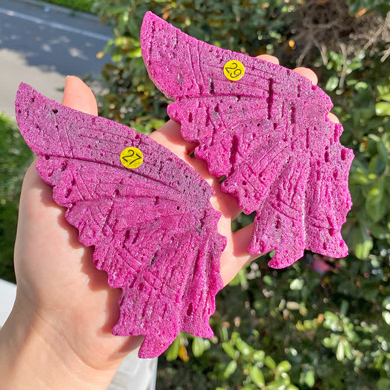 Olivenorma Red Corundum Large Butterfly Carving Gemstone Decoration - image 1