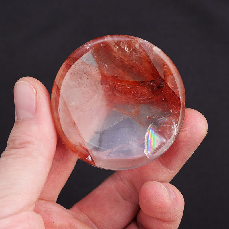 Olivenorma Natural Raw Stone Round Moon Crystal Bowl - Fire Quartz & Round Bowl - image 17