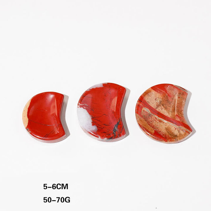 Olivenorma Natural Raw Stone Round Moon Crystal Bowl - Red Jasper & Moon Bowl - image 15