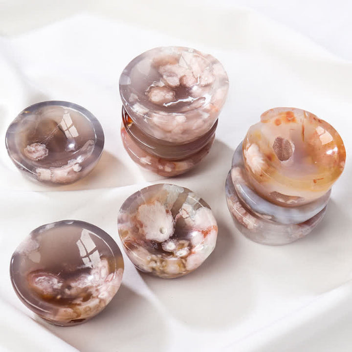 Olivenorma Cherry Blossom Agate Sardonyx Crystal Bowl - image 7