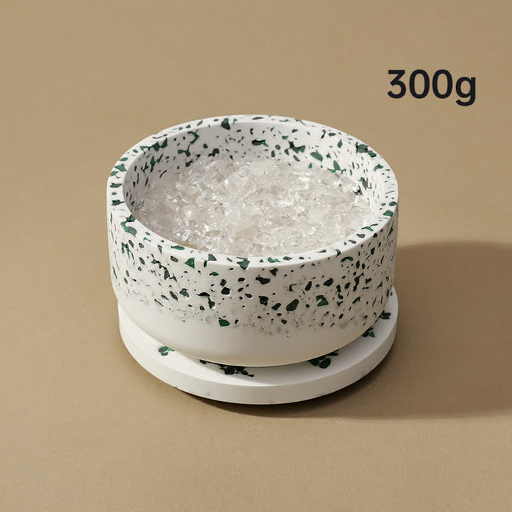 Olivenorma Gravel Gypsum Demagnetizing Crystal Bowl - 300g (Malachite Demagnetizing Bowl+High-quality Clear Crystal Gravel) - image 6