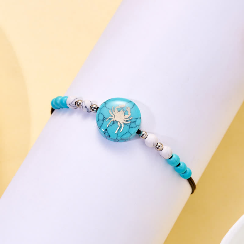 Olivenorma 12 Constellations Zodiac Pattern Turquoise Braided Bracelet - image 8