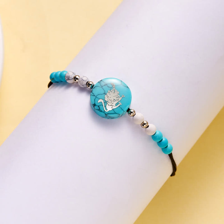 Olivenorma 12 Constellations Zodiac Pattern Turquoise Braided Bracelet - image 10