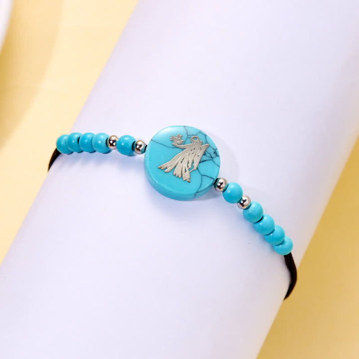 Olivenorma 12 Constellations Zodiac Pattern Turquoise Braided Bracelet - image 12