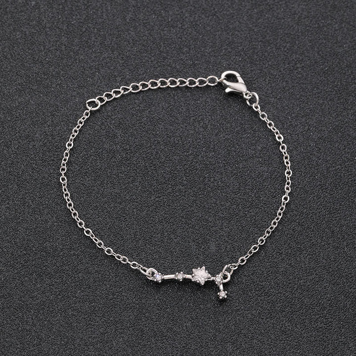 Olivenorma Twelve Constellation Astrology Jewelry Zodiac Bracelet - Aries - Silver - image 1