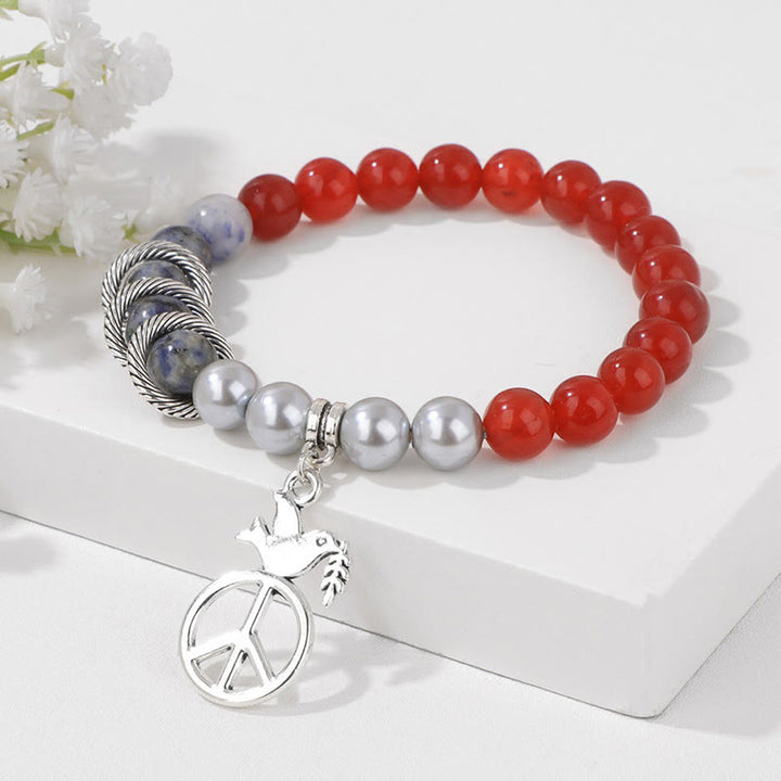 Olivenorma "Embrace Peace" - Peace Dove Crystal Bracelet - image 0