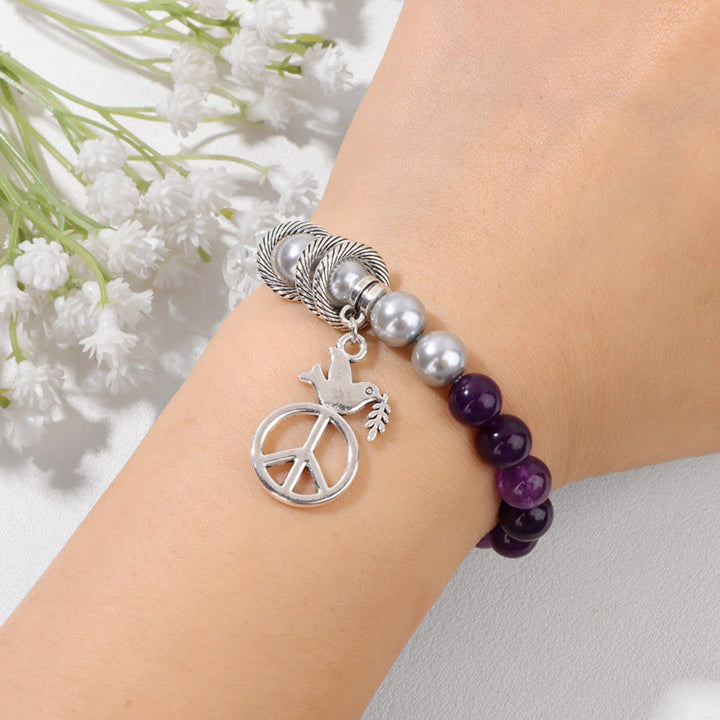Olivenorma "Embrace Peace" - Peace Dove Crystal Bracelet - image 5
