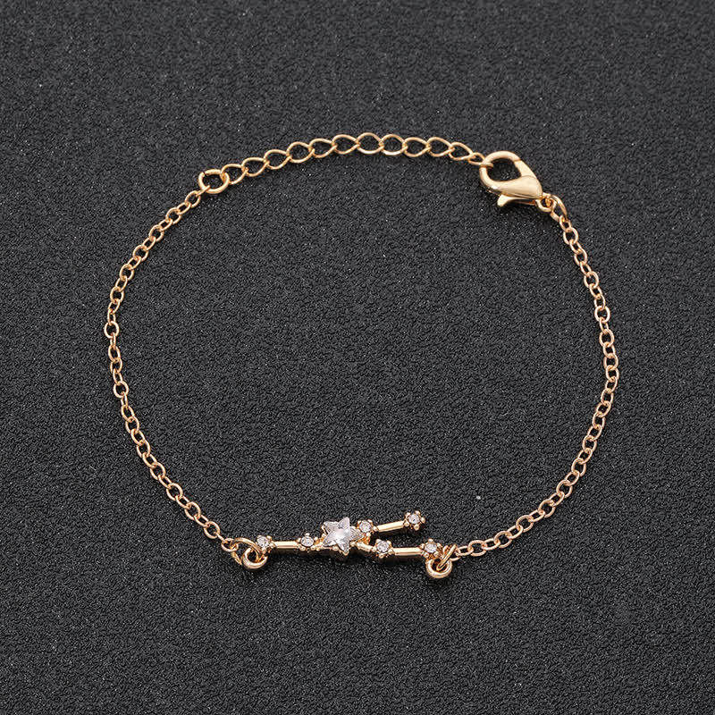 Olivenorma Twelve Constellation Astrology Jewelry Zodiac Bracelet - Taurus - Golden - image 4