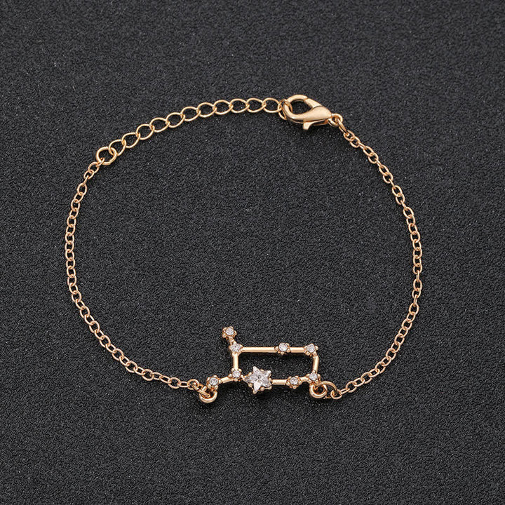 Olivenorma Twelve Constellation Astrology Jewelry Zodiac Bracelet - Gemini - Golden - image 6