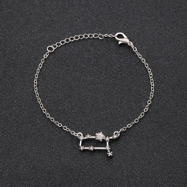 Olivenorma Twelve Constellation Astrology Jewelry Zodiac Bracelet - Gemini - Silver - image 5