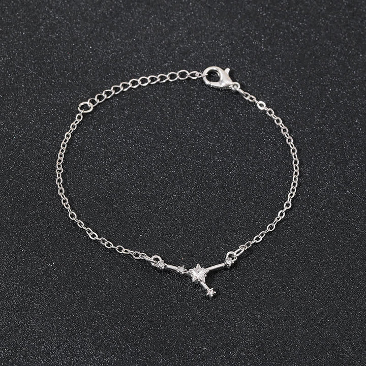 Olivenorma Twelve Constellation Astrology Jewelry Zodiac Bracelet - Cancer - Silver - image 7