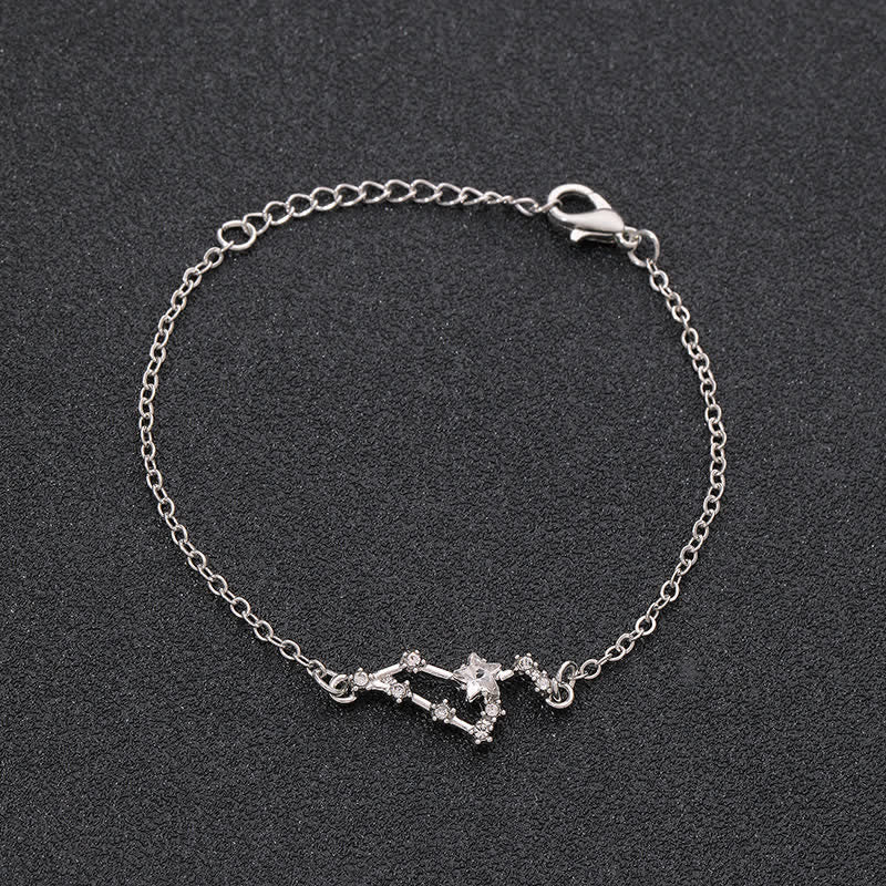 Olivenorma Twelve Constellation Astrology Jewelry Zodiac Bracelet - Leo - Silver - image 9