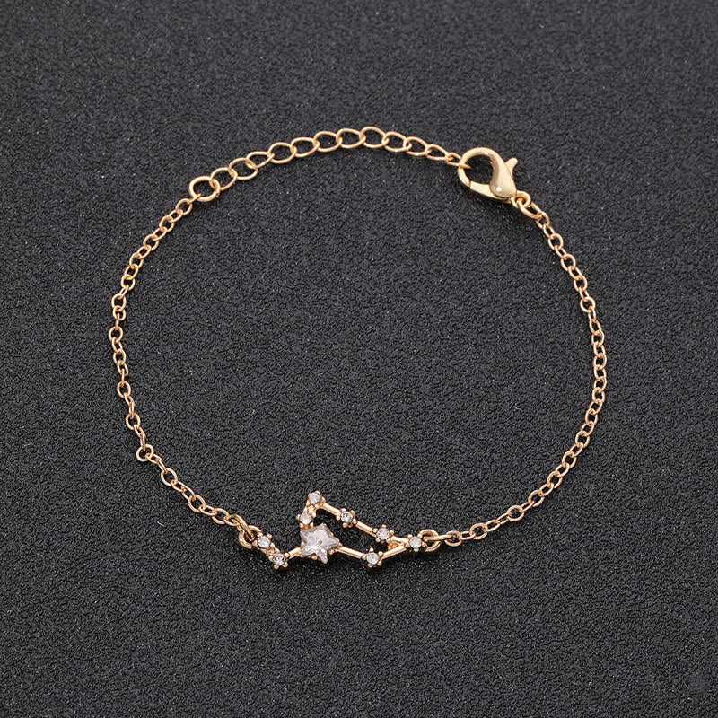 Olivenorma Twelve Constellation Astrology Jewelry Zodiac Bracelet - Leo - Golden - image 10