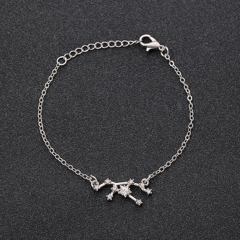 Olivenorma Twelve Constellation Astrology Jewelry Zodiac Bracelet - Virgo - Silver - image 11
