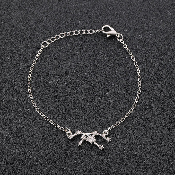Olivenorma Twelve Constellation Astrology Jewelry Zodiac Bracelet - Virgo - Silver - image 11