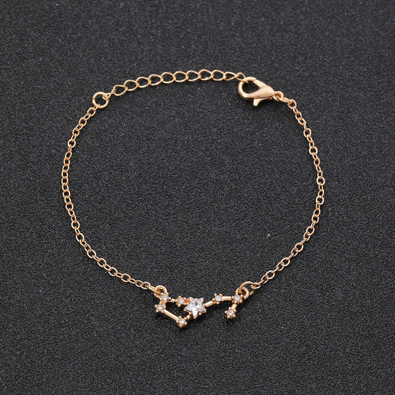 Olivenorma Twelve Constellation Astrology Jewelry Zodiac Bracelet - Scorpio - Golden - image 16