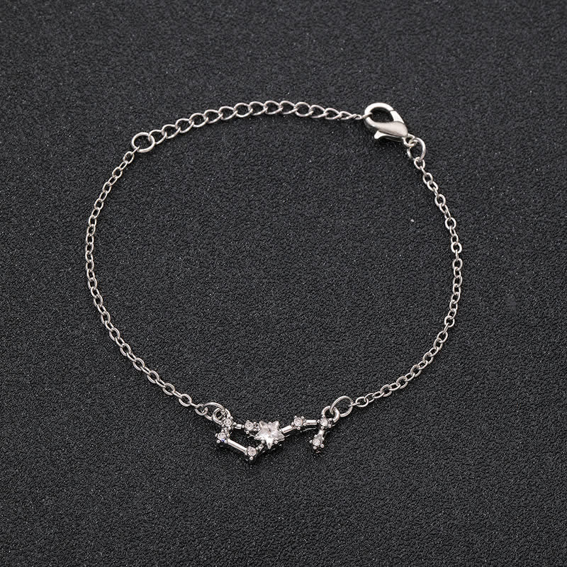 Olivenorma Twelve Constellation Astrology Jewelry Zodiac Bracelet - Scorpio - Silver - image 15