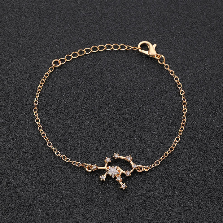Olivenorma Twelve Constellation Astrology Jewelry Zodiac Bracelet - Sagittarius - Golden - image 18