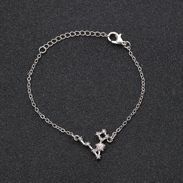 Olivenorma Twelve Constellation Astrology Jewelry Zodiac Bracelet - Pisces - Silver - image 23