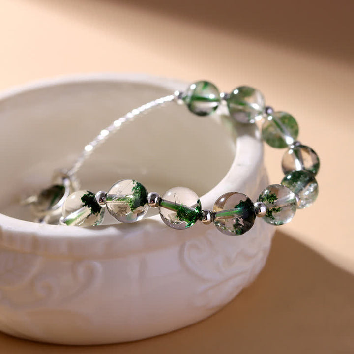 Olivenorma Green Phantom Quartz Beaded Star Pendant Bracelet - image 5