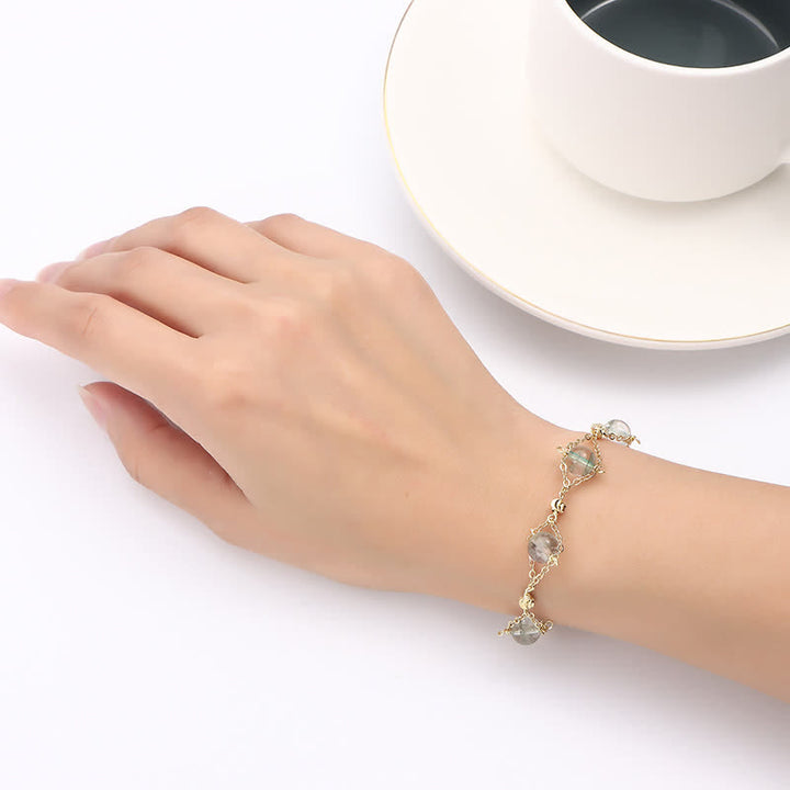 Olivenorma "Lucky" Green Phantom Quartz Beaded Bracelet - image 2