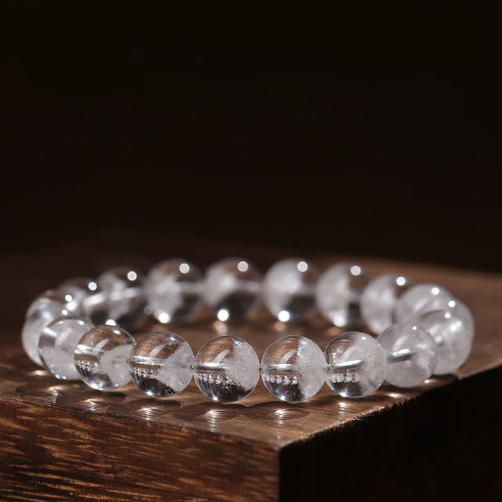 Olivenorma 7-19mm White Phantom Quartz Beaded Bracelet - 18mm - image 0