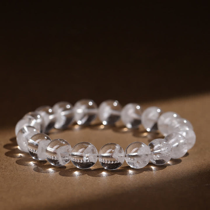 Olivenorma 7-19mm White Phantom Quartz Beaded Bracelet - image 8