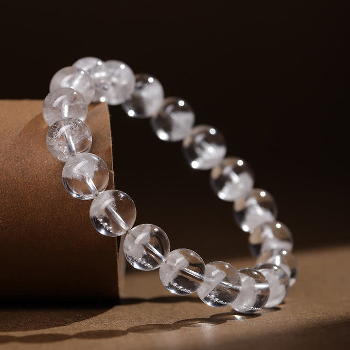 Olivenorma 7-19mm White Phantom Quartz Beaded Bracelet - image 3
