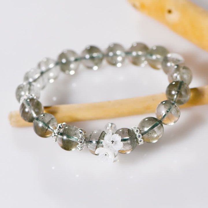 Olivenorma 10mm Green Phantom Quartz Beaded Bracelet - image 4