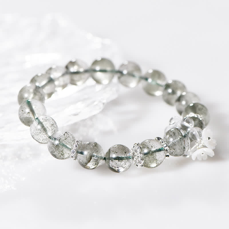 Olivenorma 10mm Green Phantom Quartz Beaded Bracelet - image 1