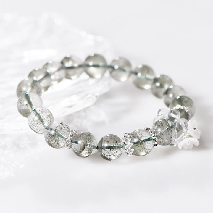 Olivenorma 10mm Green Phantom Quartz Beaded Bracelet - image 1