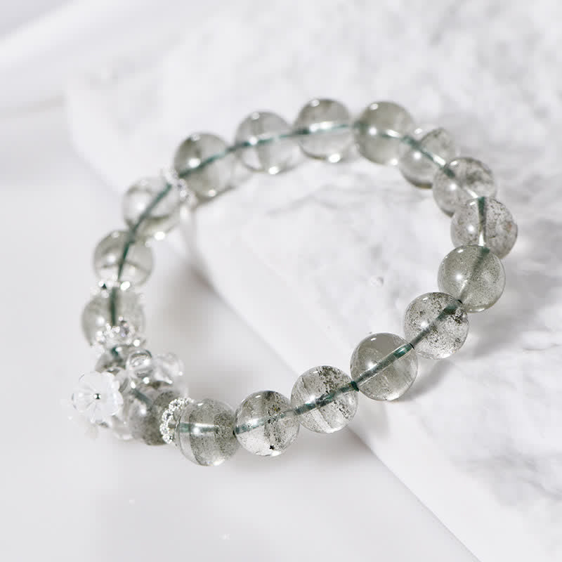 Olivenorma 10mm Green Phantom Quartz Beaded Bracelet - Green Phantom Quartz - image 0