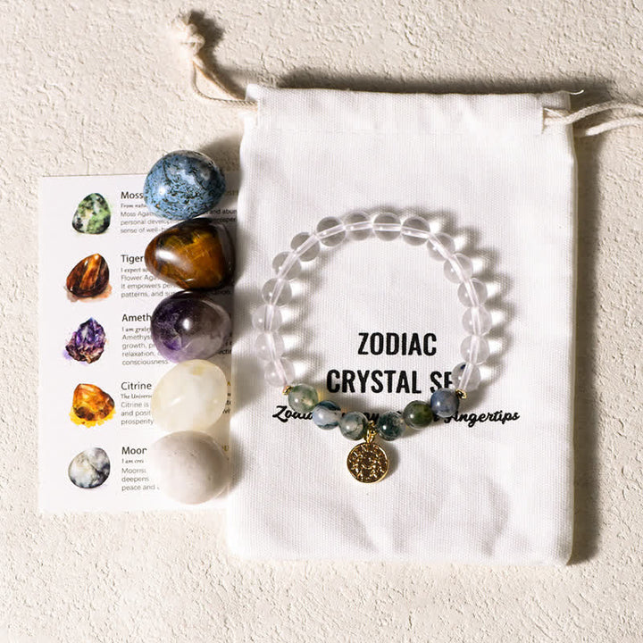 Olivenorma Irregular Polished Tumbled Stone Zodiac Bracelet - Gemini - image 4