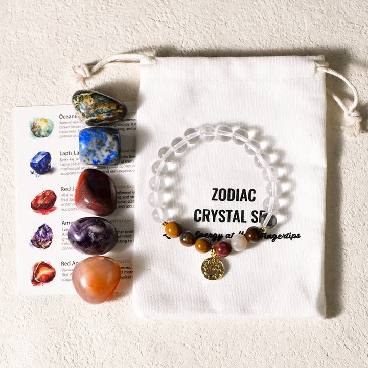 Olivenorma Irregular Polished Tumbled Stone Zodiac Bracelet - Pisces - image 22