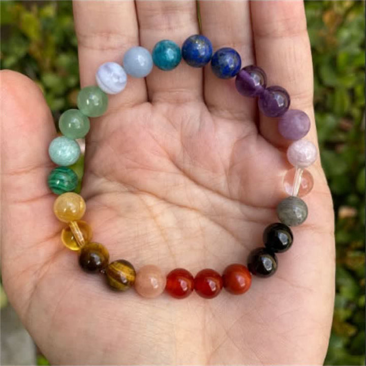 Olivenorma 7 Chakras Natural Stone Beads Bracelet - image 1