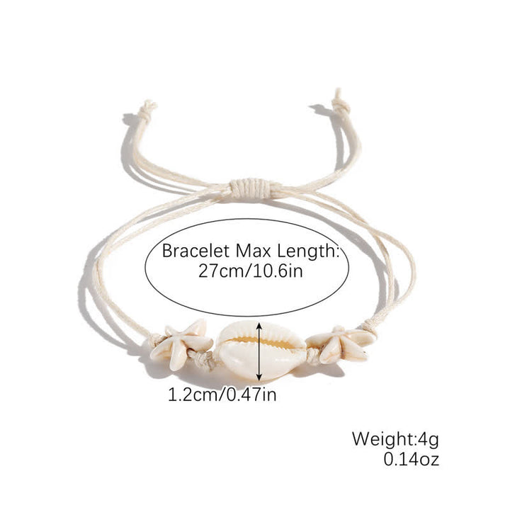 Olivenorma White Turquoise Starfish Turtle Pendant Beach Bracelet - White Turquoise Starfish - image 1