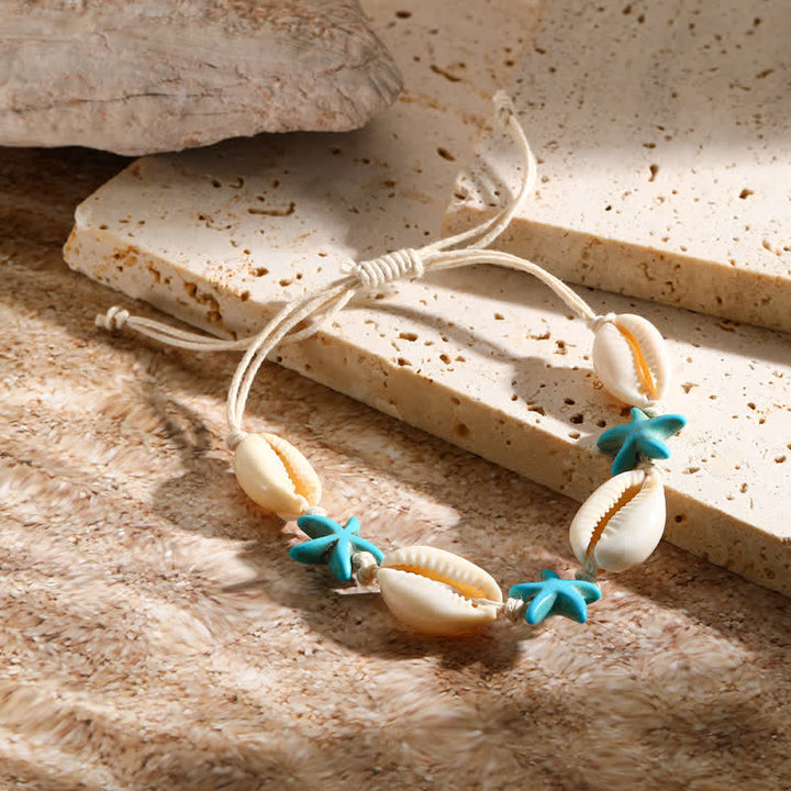 Olivenorma White Turquoise Starfish Turtle Pendant Beach Bracelet - image 12