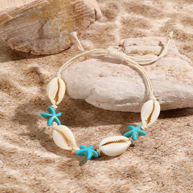 Olivenorma White Turquoise Starfish Turtle Pendant Beach Bracelet - image 11