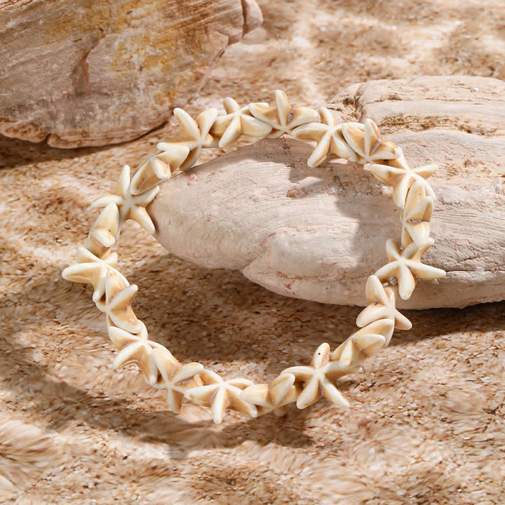 Olivenorma White Turquoise Starfish Turtle Pendant Beach Bracelet - image 26