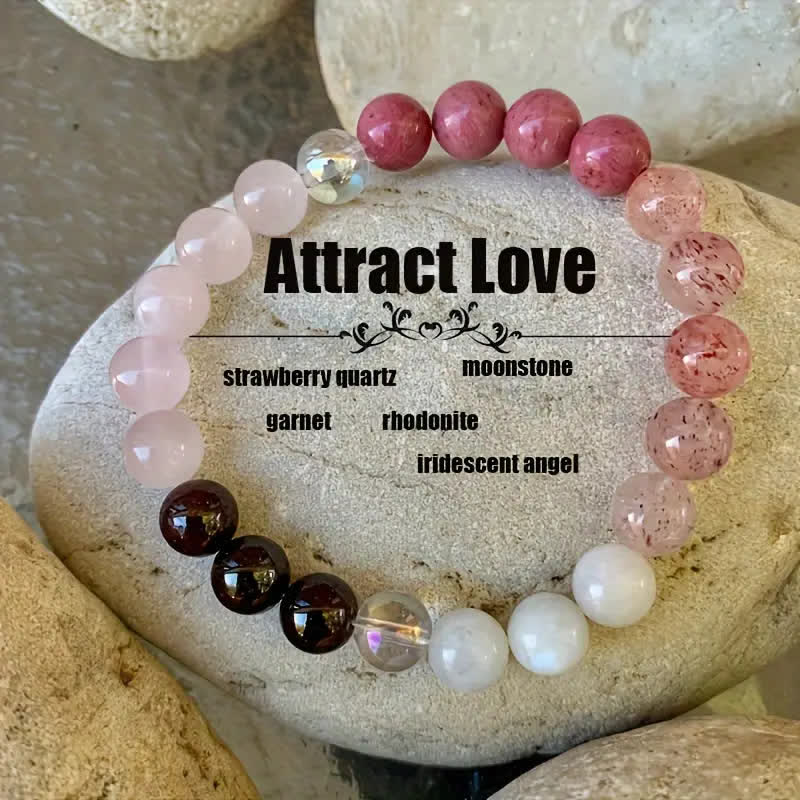 Olivenorma "Attract Love" Natural Stone Beads Bracelet - Natural Stone - image 0