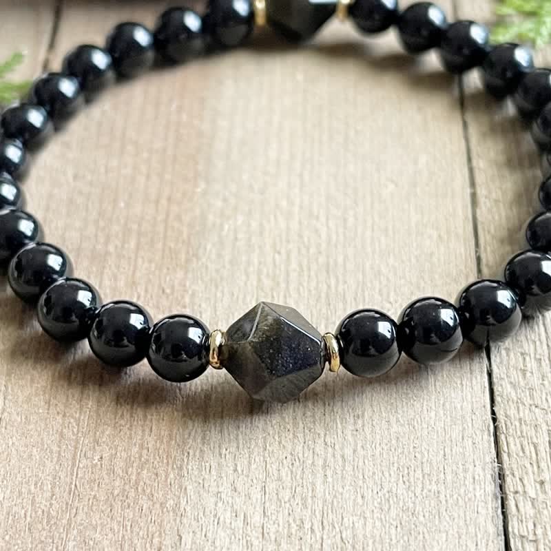 Olivenorma 8mm Obsidian Beads Bracelet - image 3
