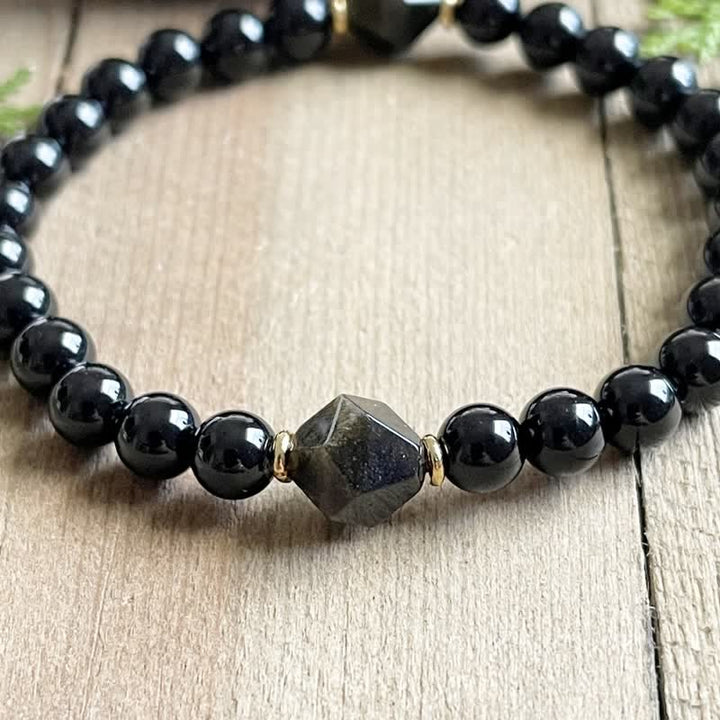 Olivenorma 8mm Obsidian Beads Bracelet - image 3